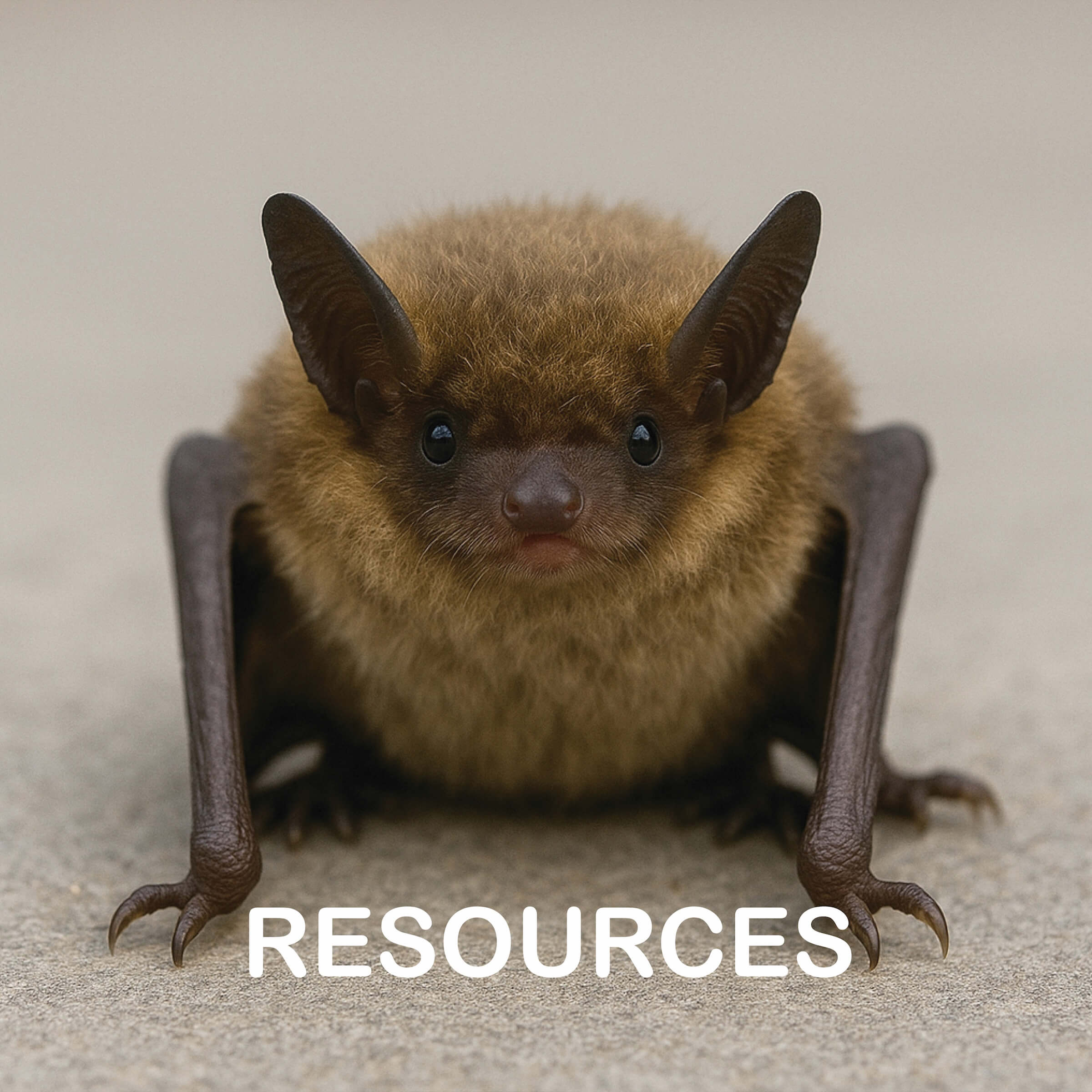 picture of a bat with the word "Resources"